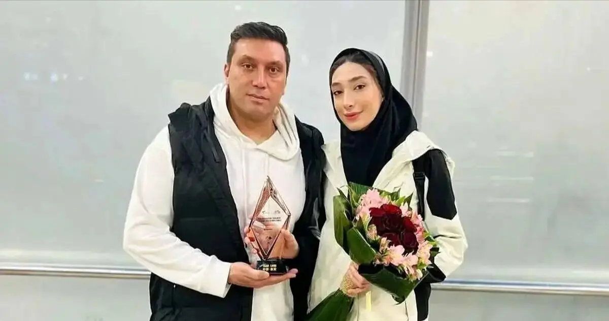 تصویر با الناز شاکردوست برای مبینا نعمتزاده حسابی شر شد