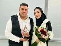 تصویر با الناز شاکردوست برای مبینا نعمت‌زاده حسابی شر شد