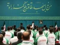 دیدار المپیکی ها با رهبر انقلاب + عکس