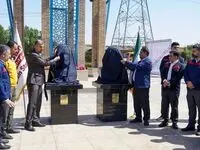 رونمایی از سردیس های شهید حاج قاسم سلیمانی و شهید علی هاشمی در فولاد اکسین خوزستان