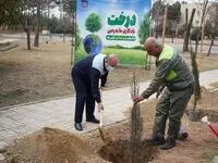برگزاری آیین روز درختکاری در ذوب آهن اصفهان
