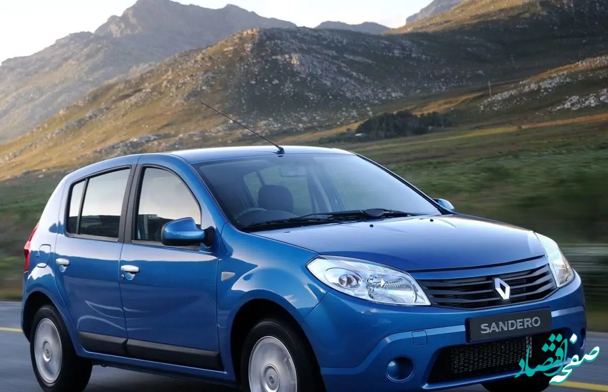 قیمت رنو ساندرو صفر امروز پنج شنبه ۲۵ مرداد ماه ۱۴۰۳  + جدول