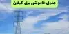 قطعی برق گیلان فردا چهارشنبه ۴ شهریور اعلام شد + لینک