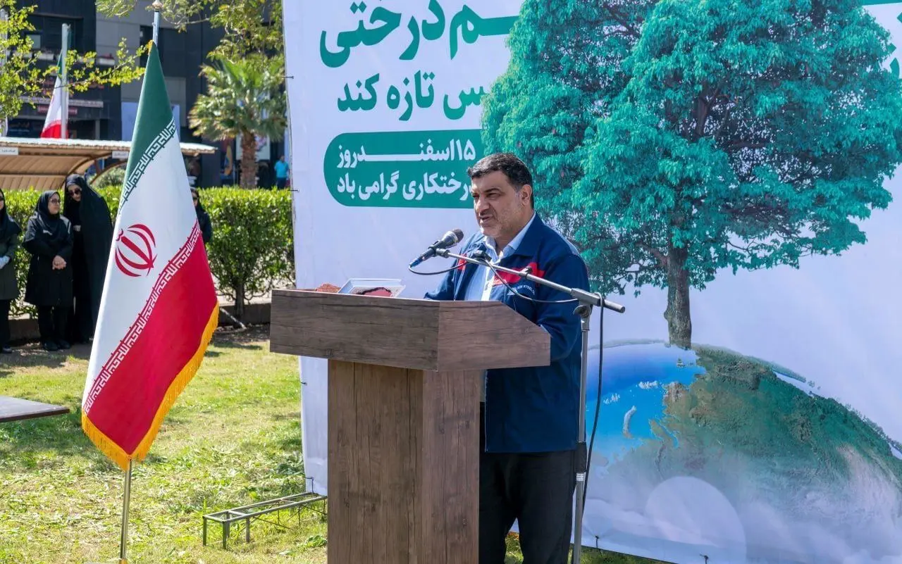 برگزاری آیین روز درختکاری در شرکت فولاد اکسین خوزستان