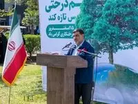 برگزاری آیین روز درختکاری در شرکت فولاد اکسین خوزستان