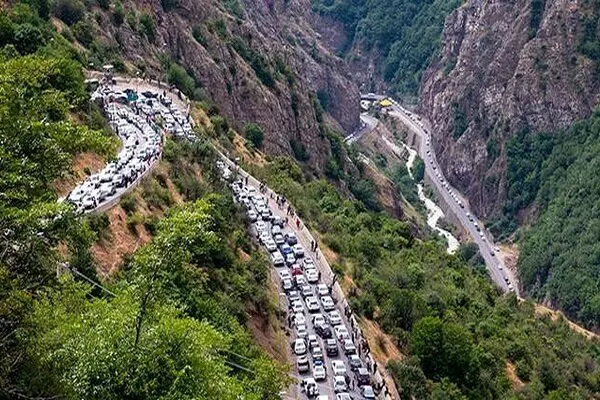 مسدود شدن مسیر جنوب به شمال محور کندوان و آزادراه تهران ـ شمال