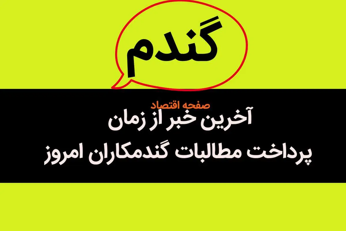 آخرین خبر از زمان پرداخت مطالبات گندمکاران امروز سه شنبه ۲۵ اردیبهشت ۱۴۰۳