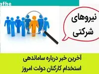 آخرین خبر از طرح ساماندهی نیروهای شرکتی امروز ۲۴ آبان ۱۴۰۳ + ویدئو
