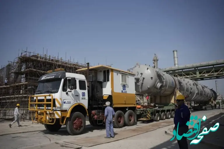 برج «اتان‌زدای» واحد جدید بازیابی اتان به پتروشیمی بندرامام رسید