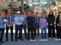 بازدید جمعی از دانشجویان دانشگاه صنعتی شریف از مجتمع شرکت پتروشیمی خوزستان