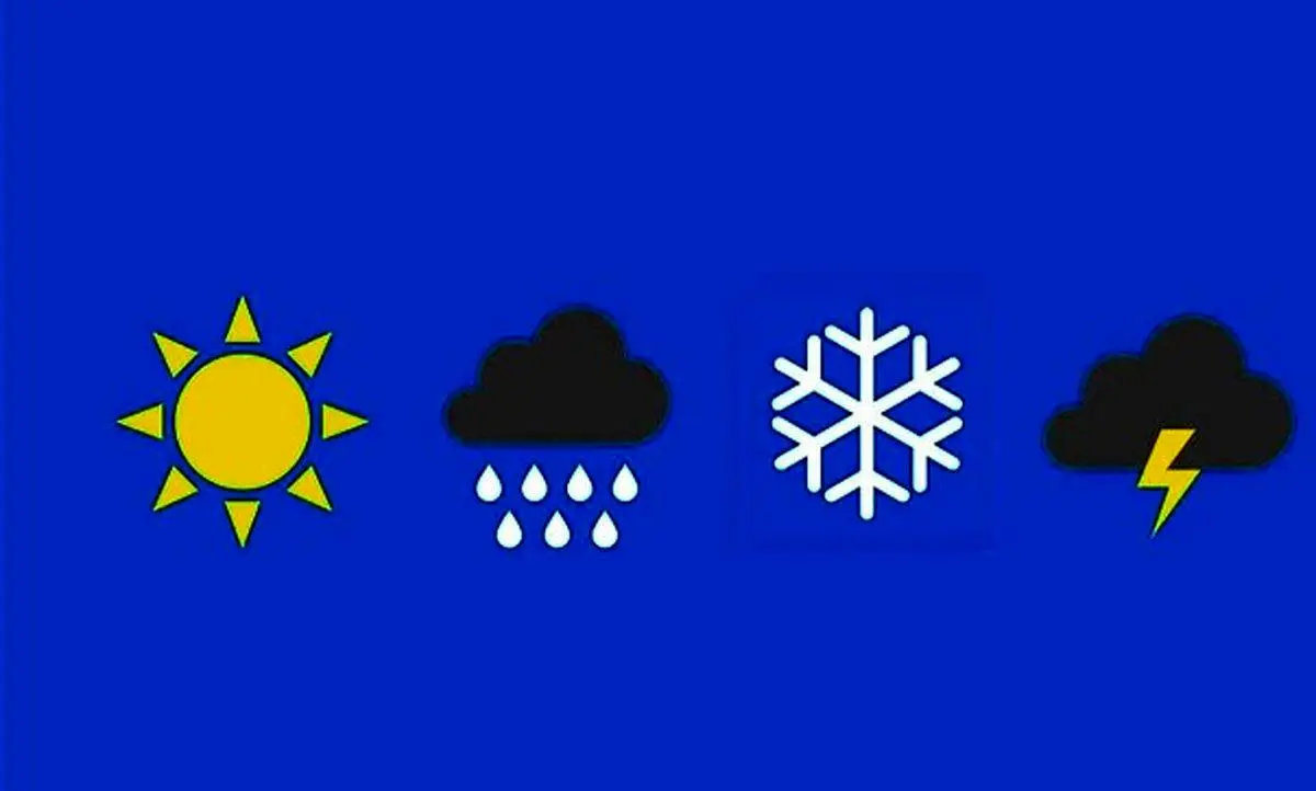 پیش بینی وضعیت هوای فردا جمعه ۲۹ دی ماه ۱۴۰۲