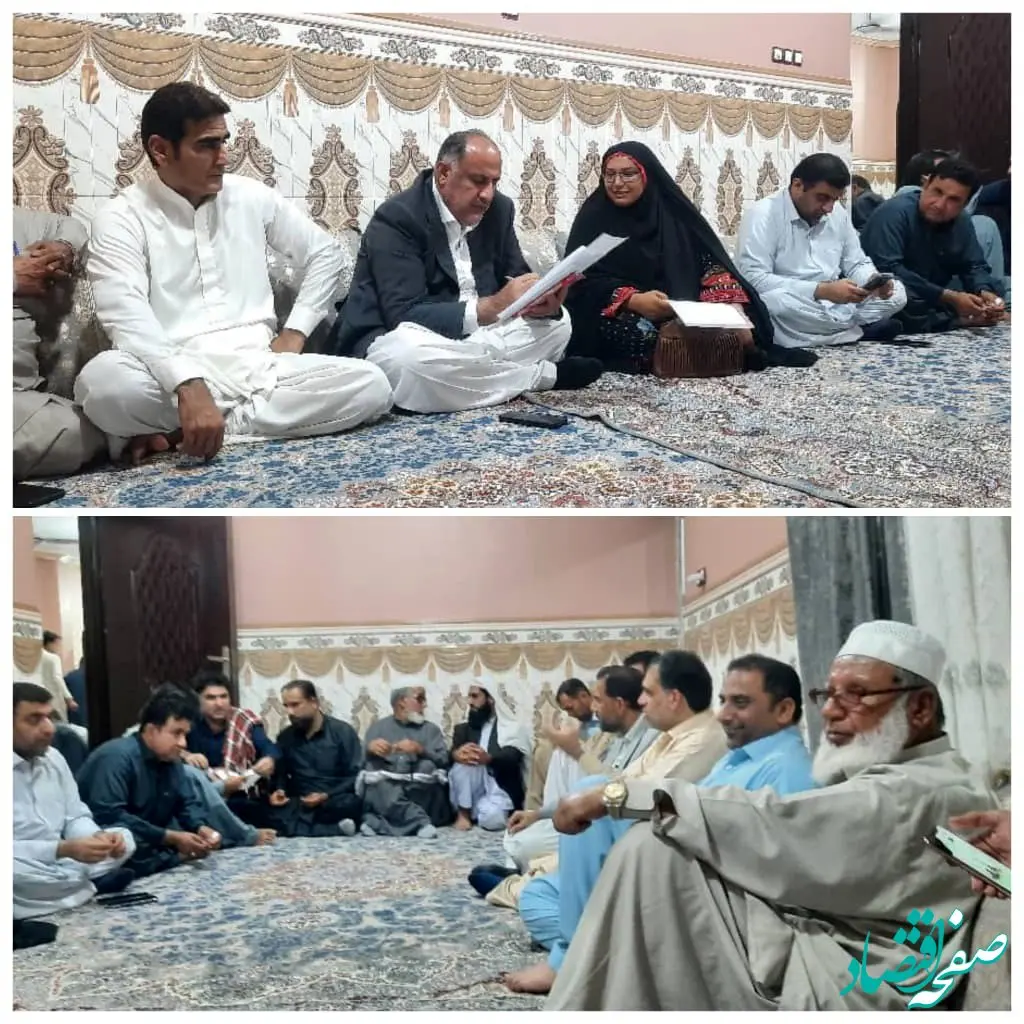 دکتر محمدسعید اربابی رئیس هیات مدیره و مدیرعامل سازمان منطقه آزاد چابهار با اهالی روستای طیس کوپان دیدار کرد