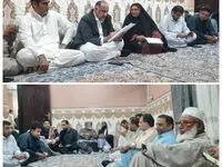 دکتر محمدسعید اربابی رئیس هیات مدیره و مدیرعامل سازمان منطقه آزاد چابهار با اهالی روستای طیس کوپان دیدار کرد