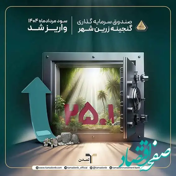 پرداخت سود دوره‌ مردادماه ۱۴۰۴صندوق گنجینه زرین شهر