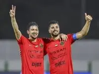 گلزنی سردار آزمون در شب پیروزی شباب الاهلی برابر العین
