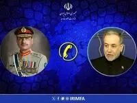 تماس وزیر امورخارجه ایران با پاکستان درباره نقض آتش بس توسط اسرائیل