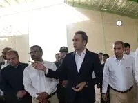 بازدید مدیر عامل مجتمع صنایع آلومینیوم جنوب از سالن ورزشی شهرستان مهر