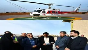 مجتمع پتاس اورژانس هوایی را به خُوروبیابانک آورد/ گامی ماندگار در سلامت مردم خوروبیابانک