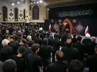 عکس های جالب از حضور مقامات دولت رئیسی و روحانی در مراسم عزاداری بیت رهبری/ این ۳ فرد معروف هم بودند