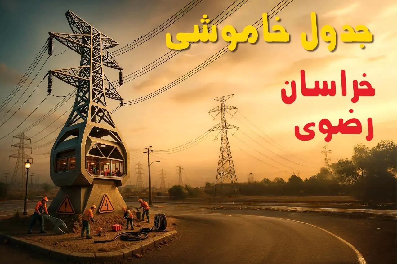 جدول خاموشی برق مشهد فردا دوشنبه ۱۲ خرداد ۱۴۰۴ + ساعت قطع برق استان خراسان رضوی دوشنبه ۱۲  خرداد