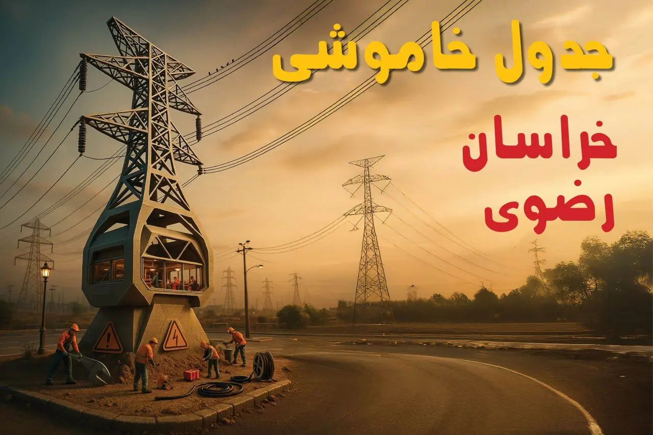 جدول خاموشی برق مشهد فردا دوشنبه ۱۲ خرداد ۱۴۰۴ + ساعت قطع برق استان خراسان رضوی دوشنبه ۱۲  خرداد