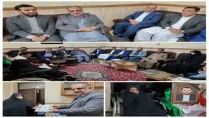 دیدار دکتر محمدسعید اربابی مدیرعامل سازمان منطقه آزاد چابهار با خانواده شهید امیرمحمد رضوان‌نیا به مناسبت هفته دفاع مقدس