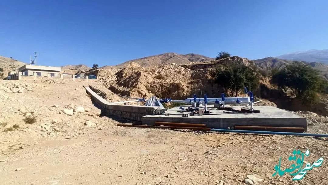 برنامه افتتاح "طرح آبرسانی آهک هیدراته و فسفات چرام" توسط آقاجانلو