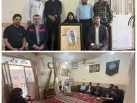 دیدار جمعی از کارکنان فولاد اکسین با خانواده شهید تقوی‌ فر/تجلیل از مقام شهدا و پاسداشت فرهنگ ایثار
