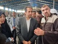 بازدید مهندس آقاجانلو از کارخانه‌ فولاد راور و کارخانه های لاستیک های معدنی راور و آریا