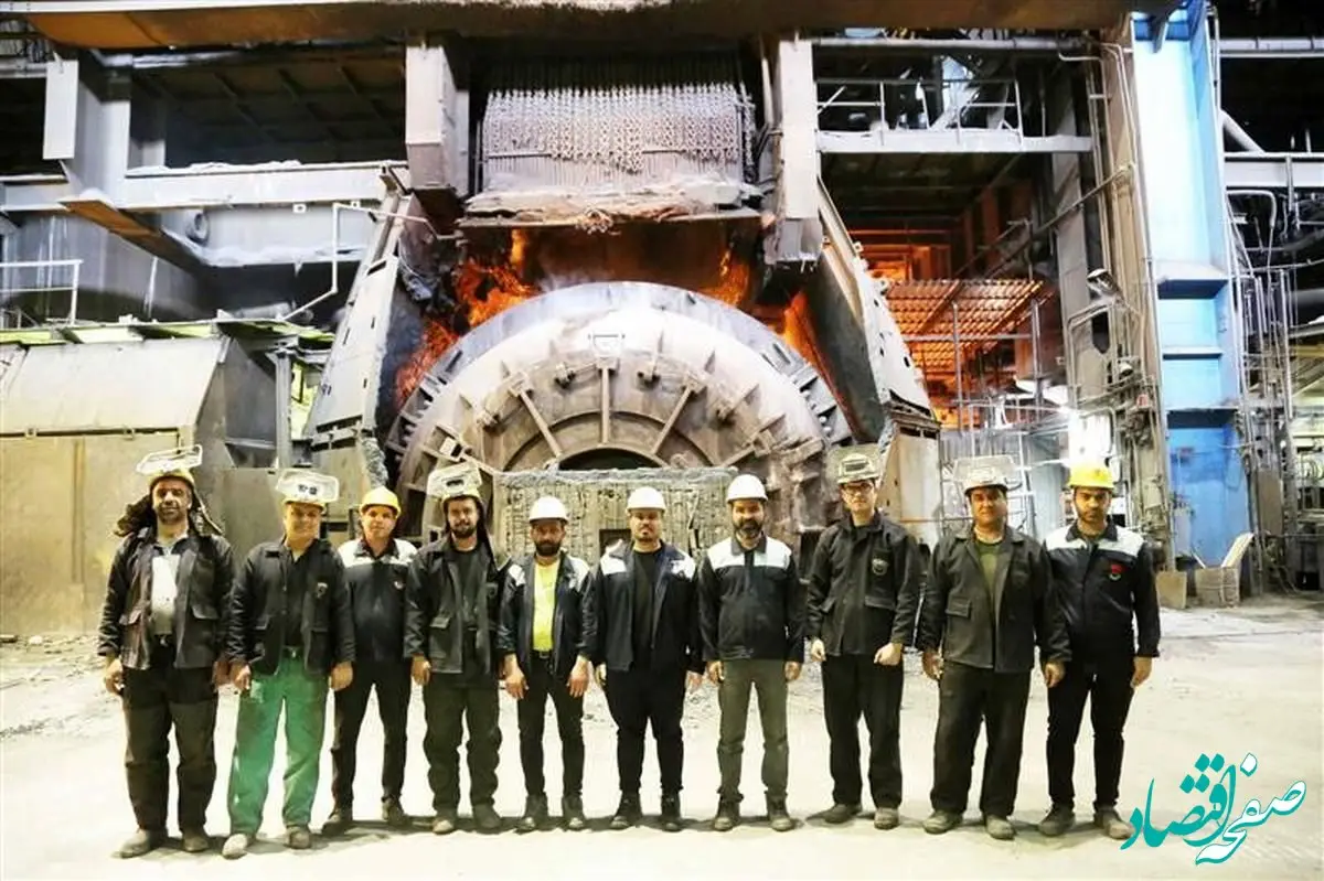 ثبت رکورد جدید نسوز کنورتور فولادسازی با ۴۱۴۱ ذوب