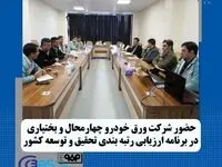 حضور شرکت ورق خودرو چهار محال و بختیاری در برنامه ریزی ارزیابی رتبه بندی تحقیق و توسعه
