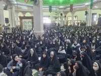 اجتماع کاروان های راهیان نور دانش آموزی دختران در یادمان شهدای شلمچه