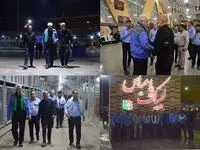 حضور مدیر عامل پتروشیمی شهید تندگویان در جمع زائرین حسینی مرز شلمچه