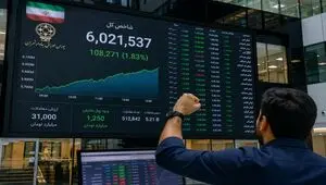 بورس در مسیر رکوردشکنی/ شاخص کل وارد کانال ۶ میلیون واحد شد