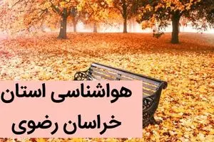 پیش بینی وضعیت آب و هوا خراسان رضوی فردا جمعه ۲ آذر ماه ۱۴۰۳ / هواشناسی مشهد فردا ۲ آذر ماه ۱۴۰۳