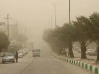 گرد و غبار شدید در قصرشیرین