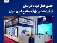 حضور فعال فولاد خراسان در گردهمایی بزرگ صنایع فلزی ایران