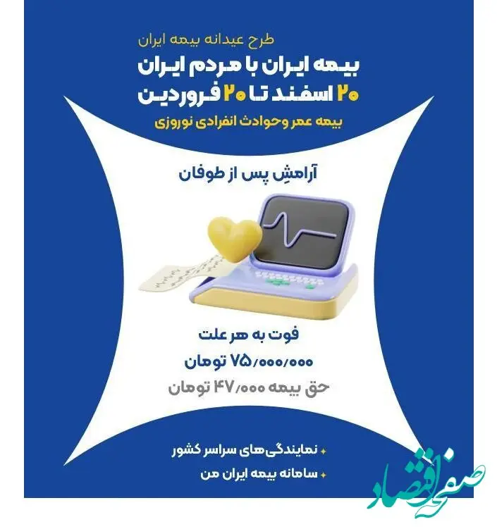 آرامش بعد از طوفان؛ نوروزی ایمن با بیمه عمر بیمه ایران