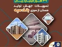 پرداخت بیش از ۳۹ هزار میلیارد ریال تسهیلات جهش تولید مسکن از سوی بانک سپه
