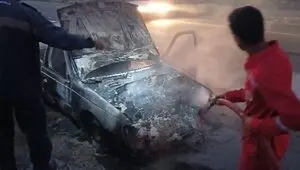 جزئیات آتش سوزی خودروی سواری در جاسک اعلام شد