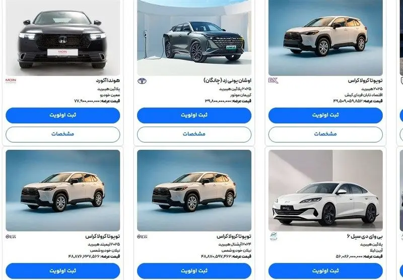 خبر فوری؛ قیمت رسمی 8 خودرو وارداتی اعلام شد