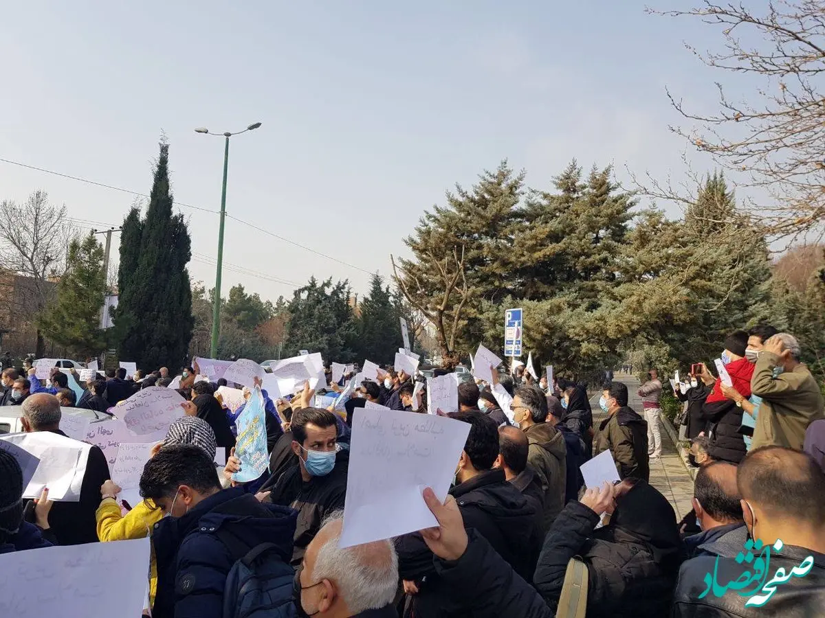 بازنشستگان اهوازی تجمع کردند