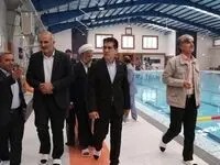 با حضورمدیرانی استانی و شهرستانی استخرسرپوشیده شهرک شهید محمد منتظری افتتاح شد