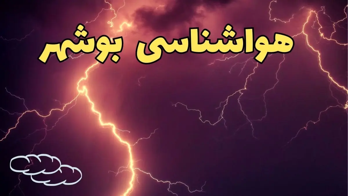 پیش بینی هواشناسی بوشهر طی ۲۴ ساعت آینده | اخبار پیش بینی وضعیت آب و هوا بوشهر فردا یکشنبه ۵ اسفند ماه ۱۴۰۳ 