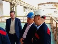 گزارش تصویری: بازدید جمعی از مسئولان صندوق بازنشستگی کشور و هلدینگ صبا انرژی از خط تولید شرکت فولاد اکسین خوزستان