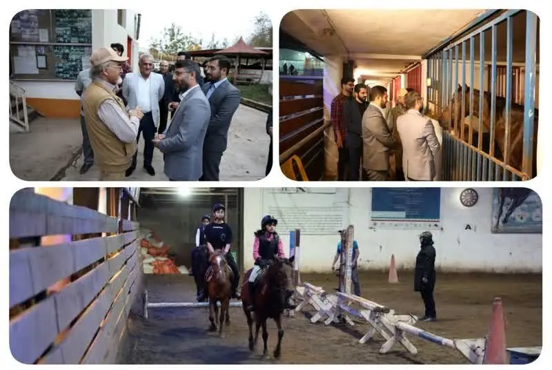 بازدید سرپرست سازمان منطقه آزاد انزلی از باشگاه سوارکاری تک‌تاز
