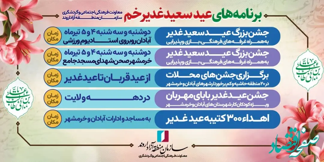 تشریح ویژه‌برنامه‌های فرهنگی دهه ولایت در منطقه آزاد اروند