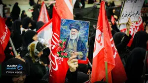 از داغ بابای مهربان تا فریاد خونخواهی در تجدید عهد با رهبر شهید