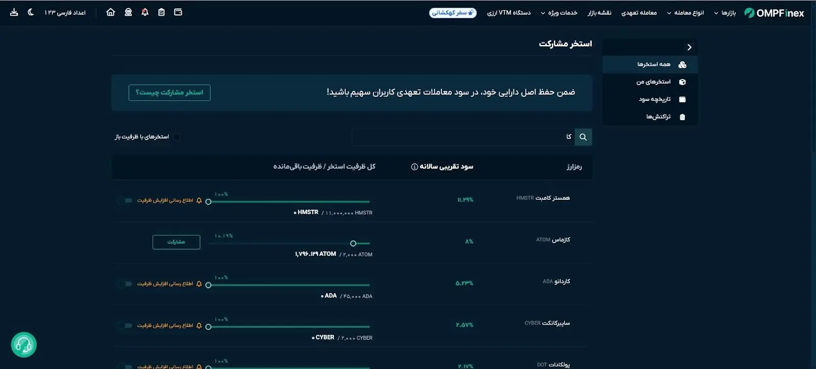 استخر مشارکت او ام پی فینکس؛ گزینه‌ای امن برای کاربران ایرانی