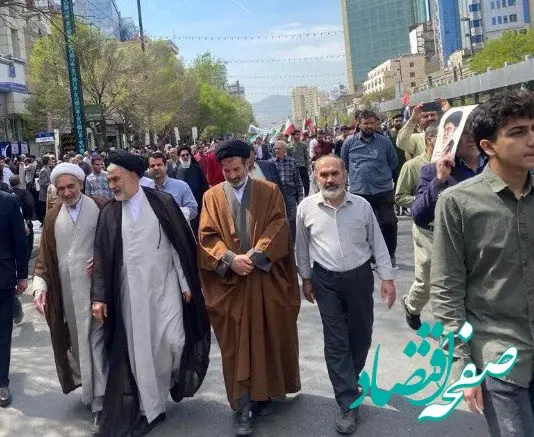 حضور مدیرعامل موسسه اعتباری ملل، درراهپیمایی روز جهانی قدس